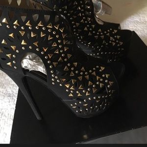 Precioso zapatos negro seco